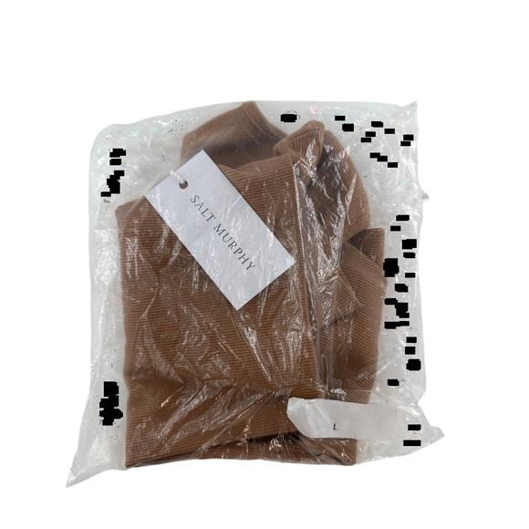 Salt Murphy Men's Brown Ribbed Mateo Tank Top Size L - Picture 2 of 8